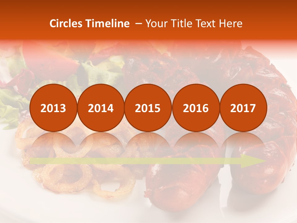 Pork Horizontal Object PowerPoint Template