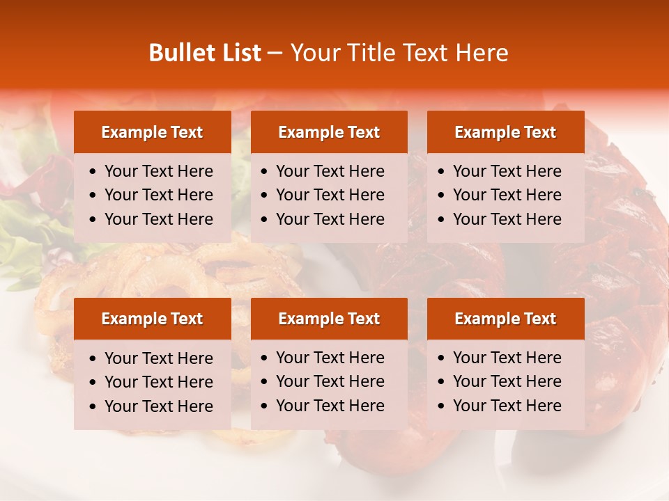 Pork Horizontal Object PowerPoint Template