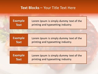 Pork Horizontal Object PowerPoint Template