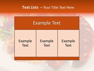 Pork Horizontal Object PowerPoint Template