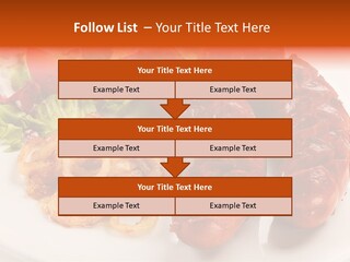 Pork Horizontal Object PowerPoint Template