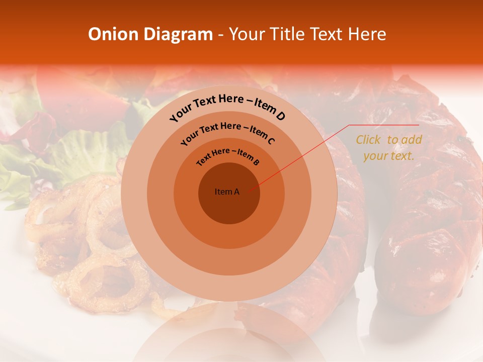 Pork Horizontal Object PowerPoint Template