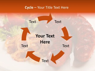 Pork Horizontal Object PowerPoint Template