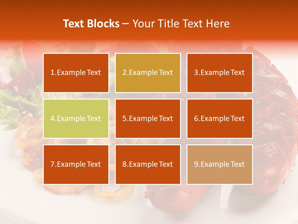 Pork Horizontal Object PowerPoint Template