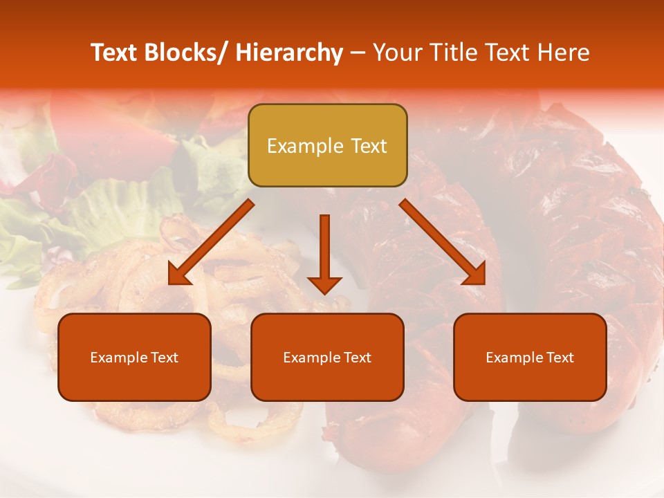 Pork Horizontal Object PowerPoint Template