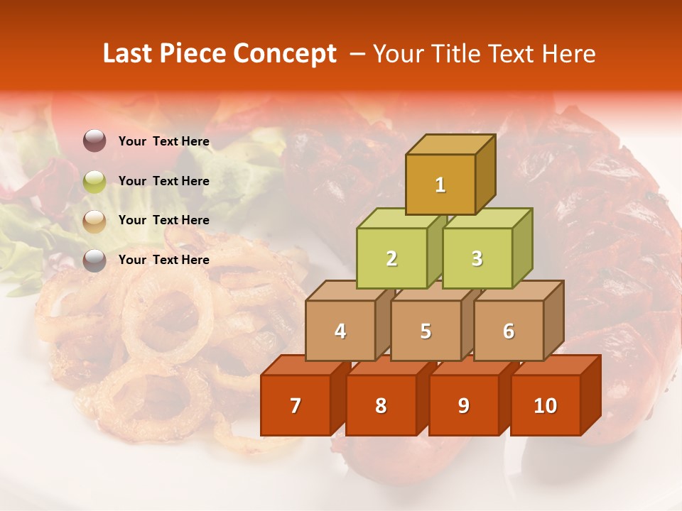 Pork Horizontal Object PowerPoint Template