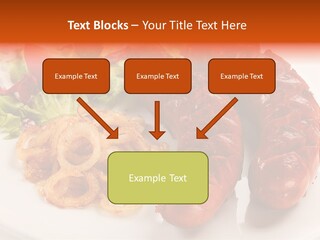 Pork Horizontal Object PowerPoint Template