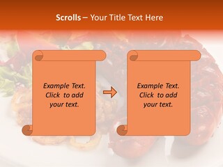 Pork Horizontal Object PowerPoint Template