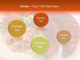 Pork Horizontal Object PowerPoint Template