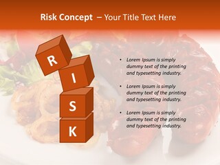 Pork Horizontal Object PowerPoint Template