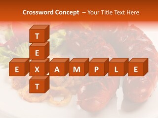 Pork Horizontal Object PowerPoint Template