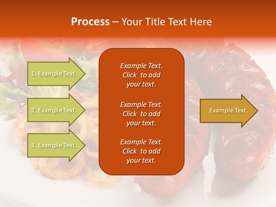 Pork Horizontal Object PowerPoint Template