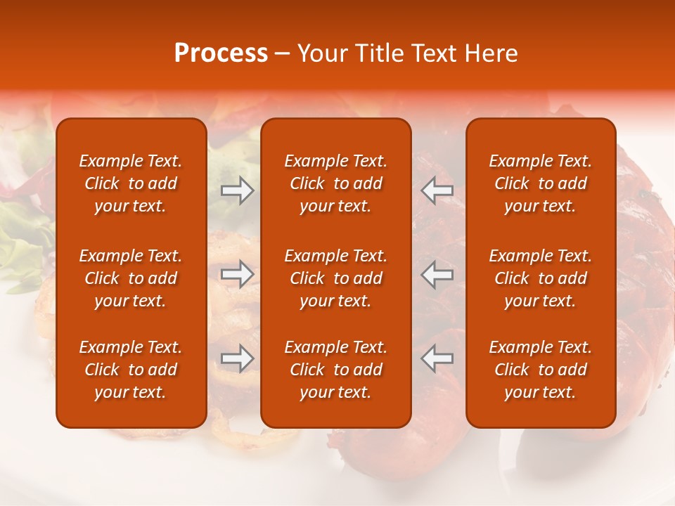 Pork Horizontal Object PowerPoint Template