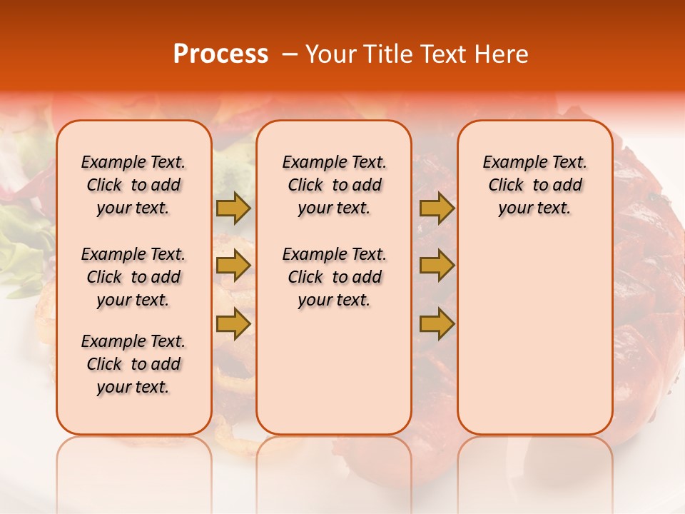 Pork Horizontal Object PowerPoint Template