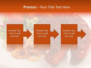 Pork Horizontal Object PowerPoint Template