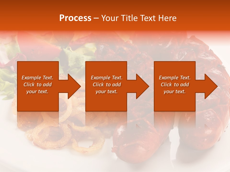 Pork Horizontal Object PowerPoint Template
