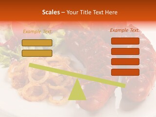 Pork Horizontal Object PowerPoint Template