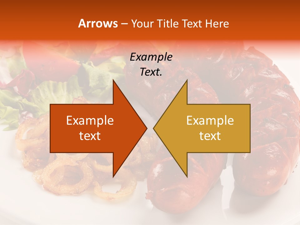 Pork Horizontal Object PowerPoint Template