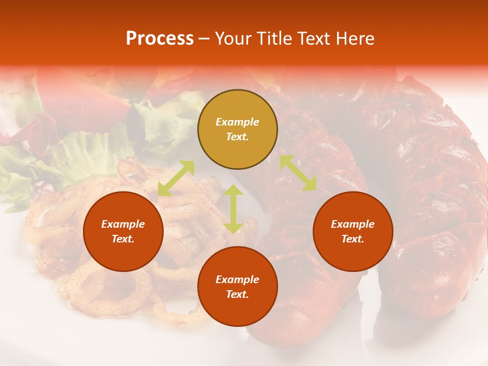 Pork Horizontal Object PowerPoint Template