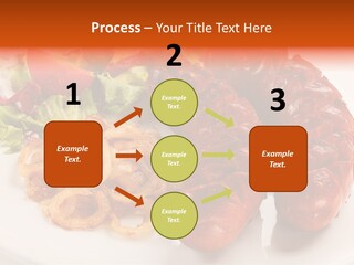 Pork Horizontal Object PowerPoint Template