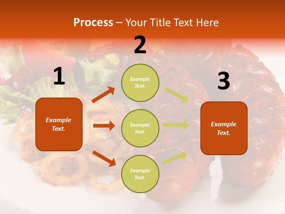 Pork Horizontal Object PowerPoint Template