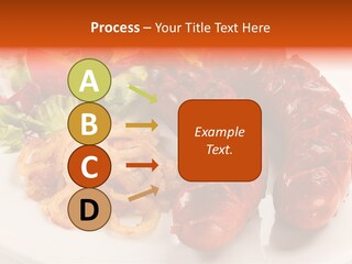 Pork Horizontal Object PowerPoint Template