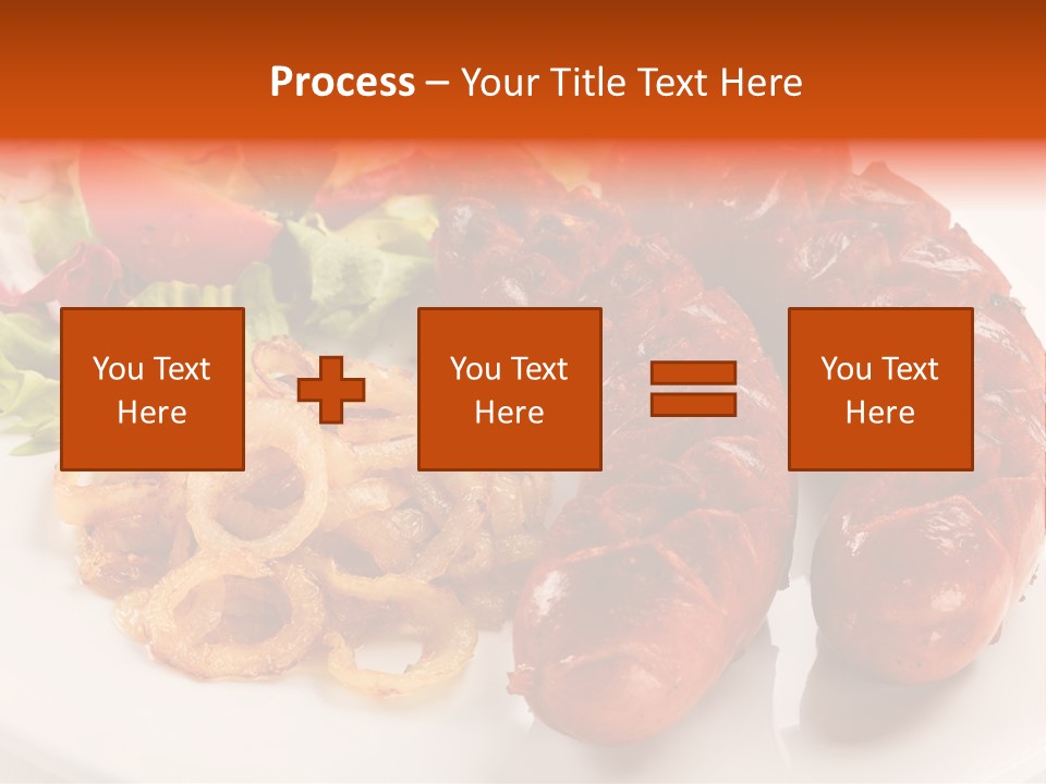 Pork Horizontal Object PowerPoint Template