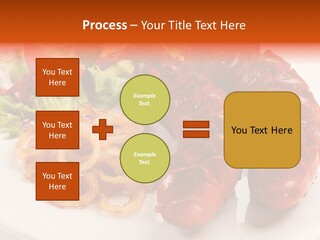 Pork Horizontal Object PowerPoint Template