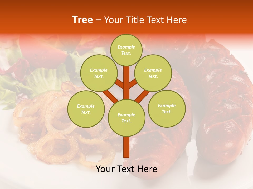 Pork Horizontal Object PowerPoint Template