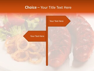 Pork Horizontal Object PowerPoint Template