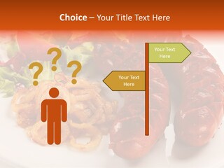 Pork Horizontal Object PowerPoint Template