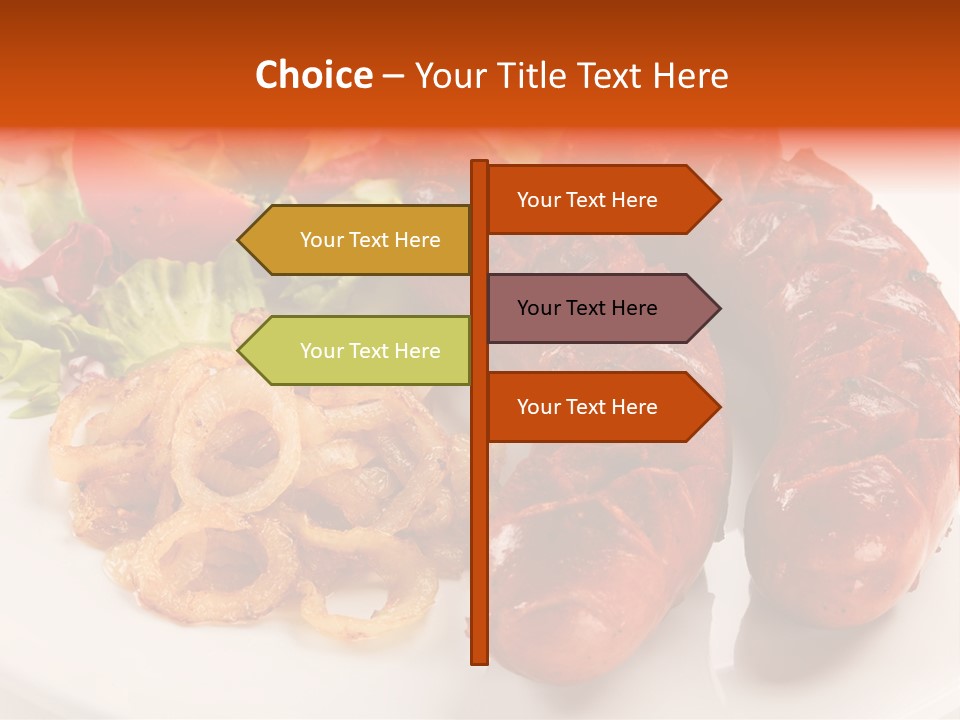 Pork Horizontal Object PowerPoint Template