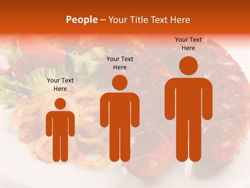 Pork Horizontal Object PowerPoint Template