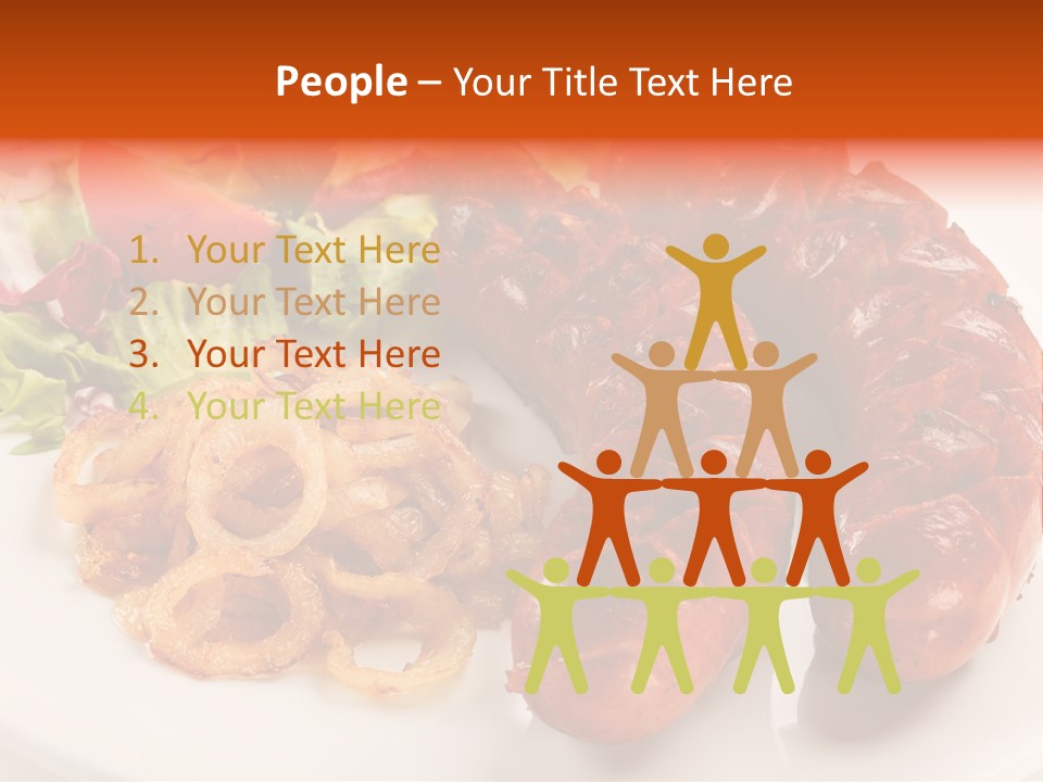 Pork Horizontal Object PowerPoint Template