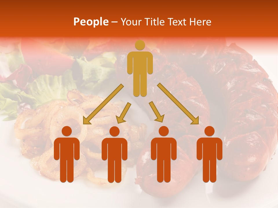 Pork Horizontal Object PowerPoint Template