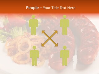 Pork Horizontal Object PowerPoint Template