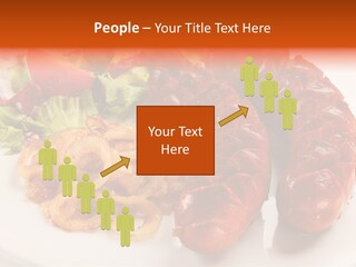 Pork Horizontal Object PowerPoint Template