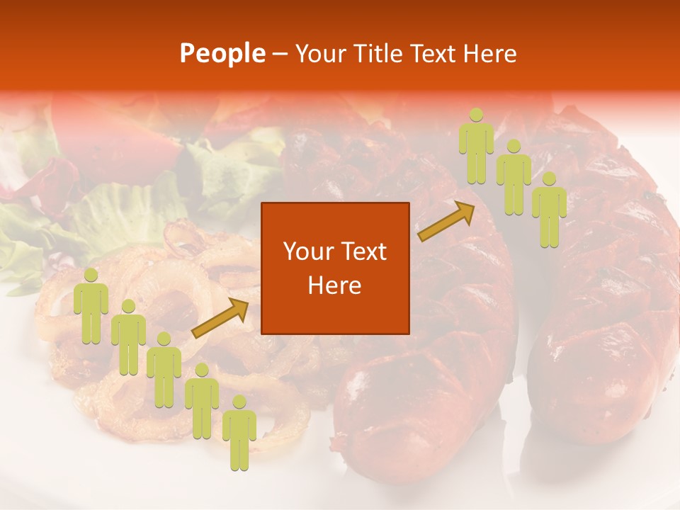 Pork Horizontal Object PowerPoint Template