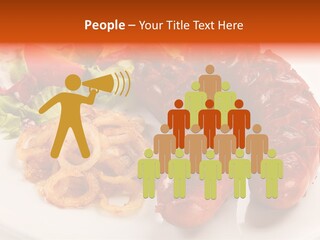 Pork Horizontal Object PowerPoint Template