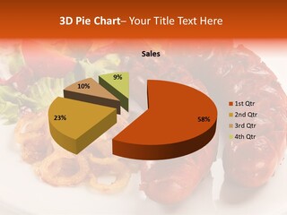 Pork Horizontal Object PowerPoint Template
