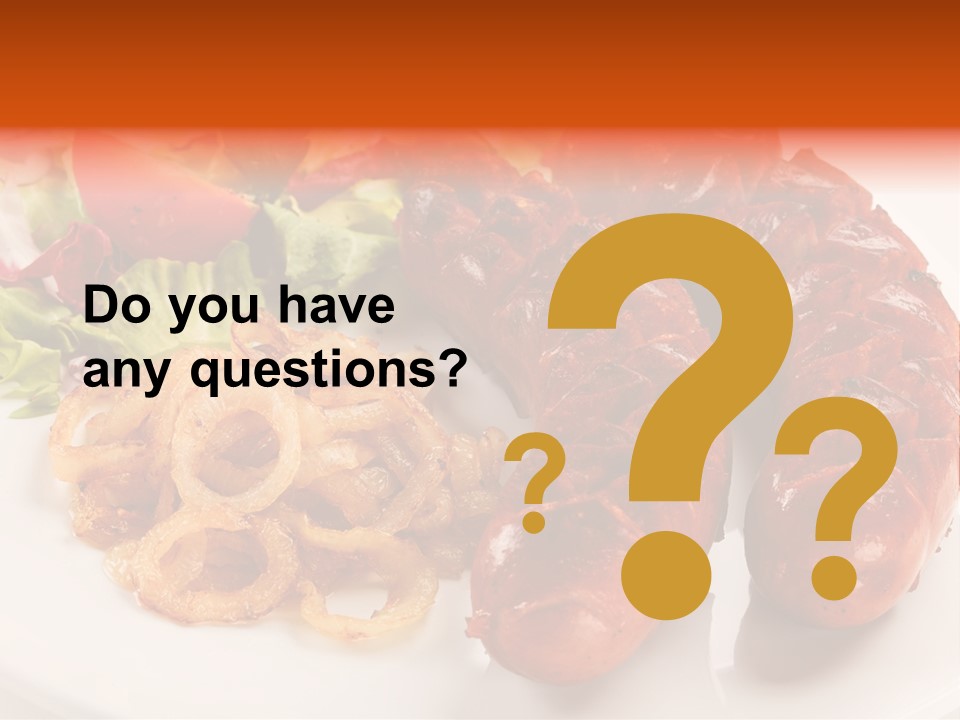 Pork Horizontal Object PowerPoint Template