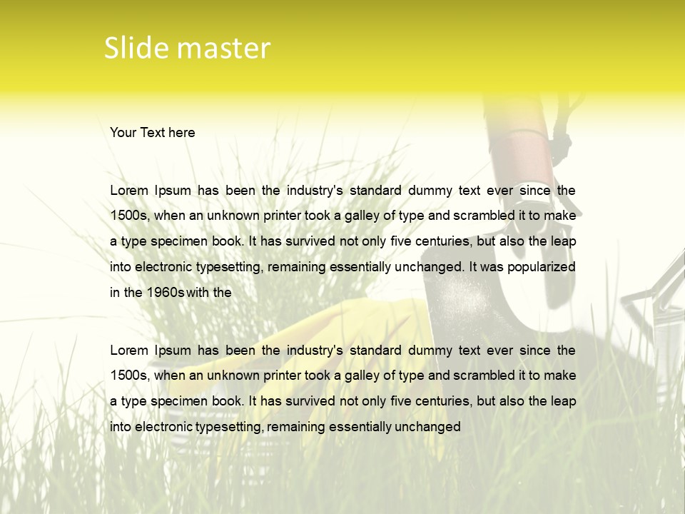 Farm Botany Gardening PowerPoint Template