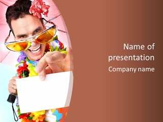 Person Message Euphoria PowerPoint Template