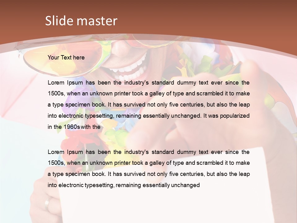 Person Message Euphoria PowerPoint Template