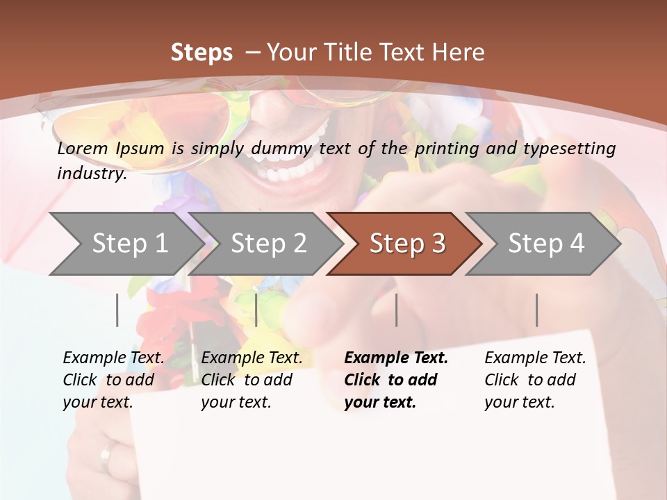 Person Message Euphoria PowerPoint Template