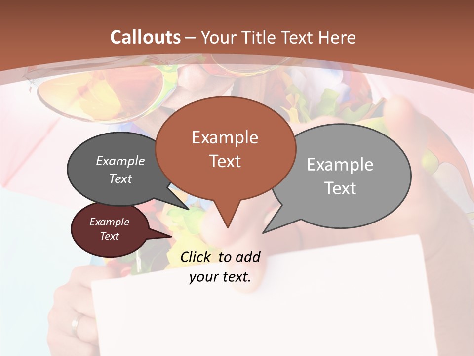 Person Message Euphoria PowerPoint Template