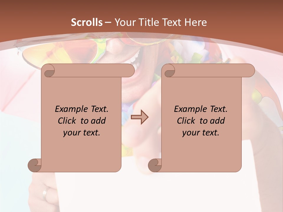 Person Message Euphoria PowerPoint Template