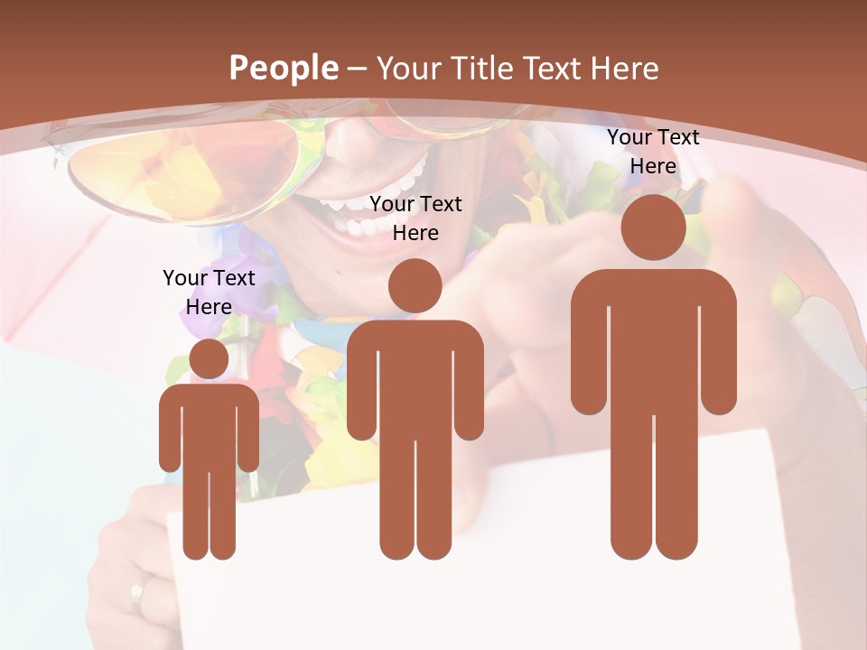 Person Message Euphoria PowerPoint Template