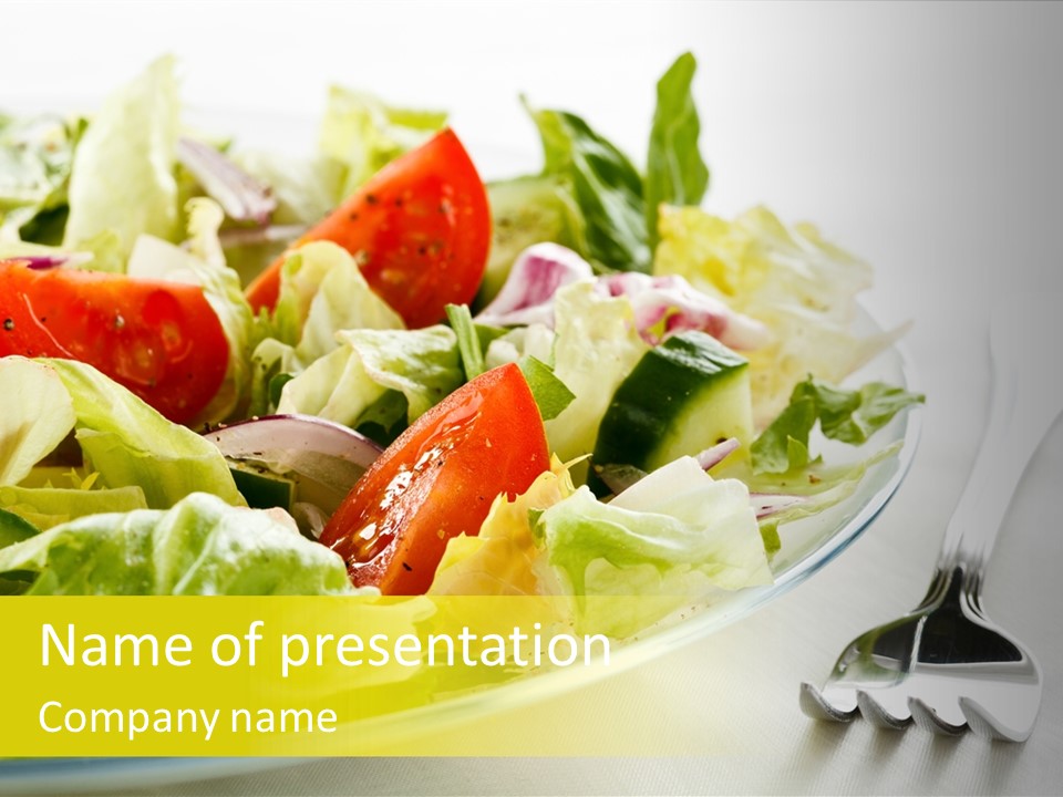 Dinner Vegetable Fresh PowerPoint Template