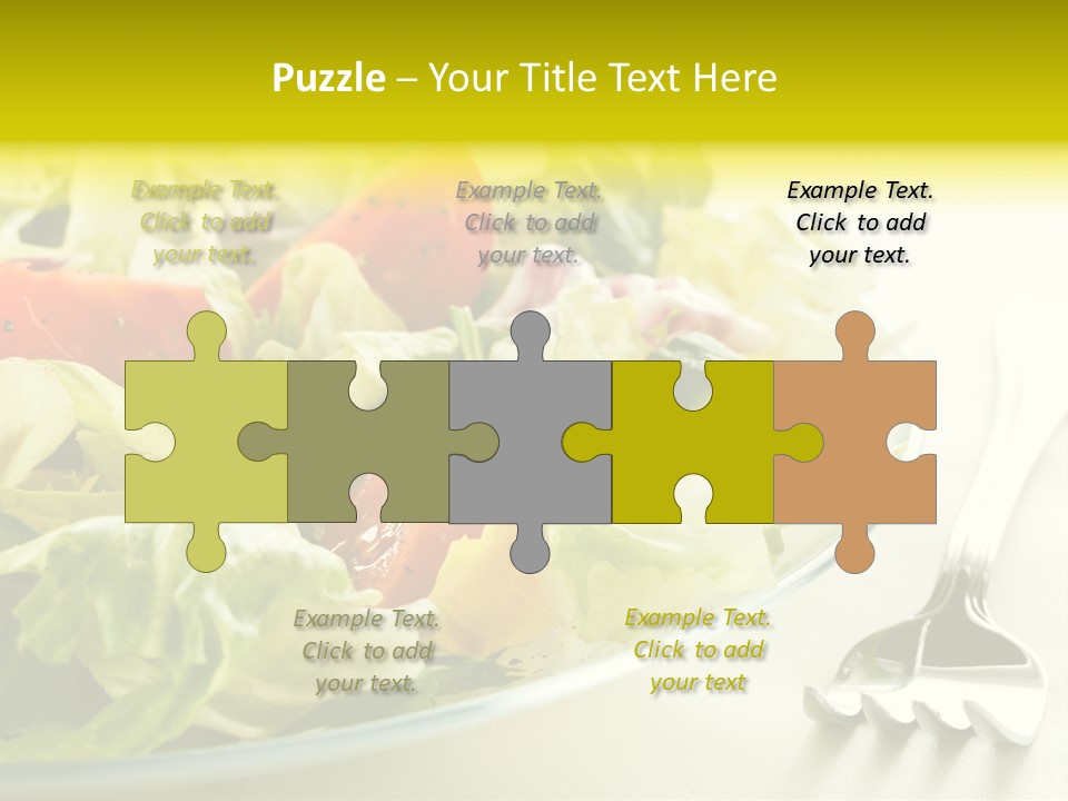 Dinner Vegetable Fresh PowerPoint Template